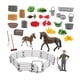 thumbnail image 2 of Set de juego de caballo y jinete, set de caballos de juguete, animales de granja, juguetes de establo para niños de 3 años en adelante. 10208, 2 of 9