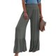 thumbnail image 1 of Txlixc - Pantalones de salón para mujer, holgados, cómodos, de pierna ancha, con parte inferior con volantes, de talle alto, sueltos, informales, para trabajo Txlixc Casual, 1 of 5