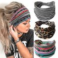 thumbnail image 1 of Diademas bohemias para mujer, diademas bohemias anudadas anchas y gruesas, 1 of 5