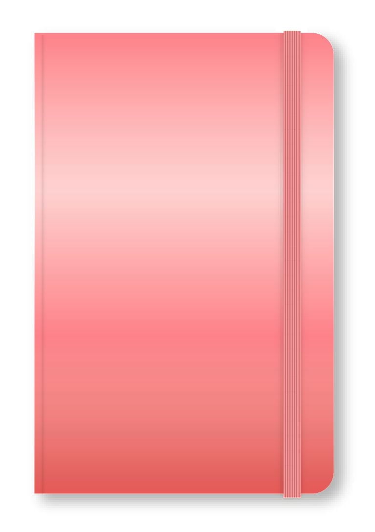 Markings By C.R. Gibson Peach Fade Petit carnet de voyage à couverture rigide