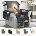 thumbnail image 6 of SCRAWLGOD Hummingbird Print Recliner Chair Cover Cherry Blossom Print Universal Removable Furniture Protector Washable Non Slip Recliner Chair Cover with Pocket, 6 of 7