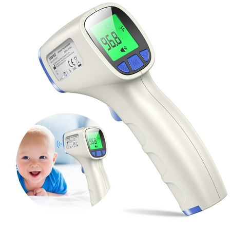 JUMPER Medical Baby Forehead Thermometer Digital Infrared Thermometer w/ Fever Alarm Function for Children Adults, CE and FDA