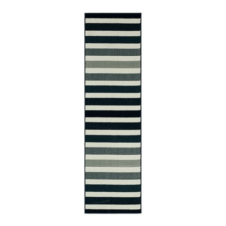 GAP Home Cabana Stripes Indoor Area Rug, Blue, 2x7