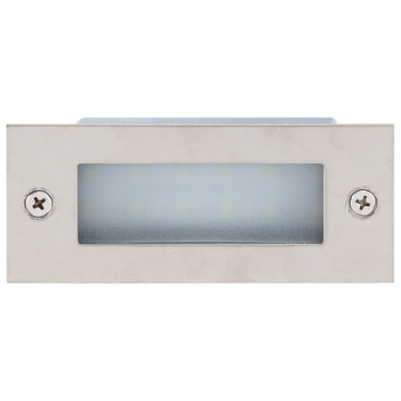 

Hemoton LED Stainless Steel Mini Brick Light Outdoor Garden Recessed Step Wall Light