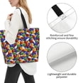 thumbnail image 3 of Naloa Bowling Colorful Tote Bag for Women Large Capacity Shoulder Bag for College Work Travel Shopping, 3 of 8