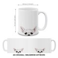 thumbnail image 5 of WIRESTER 11 Oz Ceramic Tea Cup Coffee Mug, White Chihuahua, 5 of 8