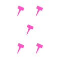 thumbnail image 2 of kurtrusly 50 Pieces Garden Labels Outdoor Indoor Backyard Classification Markers Fruit Trees Seedlings Plant Flowers Sign Tags Pink 5Set, 2 of 6
