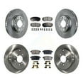 thumbnail image 1 of Transit Auto Front Rear Disc Brake Rotors and Ceramic Pads Kit for Car Mazda CX-7 Ford Edge Lincoln MKX K8T-101403, 1 of 11