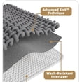 thumbnail image 4 of Alfombra de Baño Antideslizante 44 x 75 cm, Tapete de Baño Chenile Absorbente Lavable a Máquina, Alfombra Rectangular para Baño, Bañera, Ducha (Negro), 4 of 4
