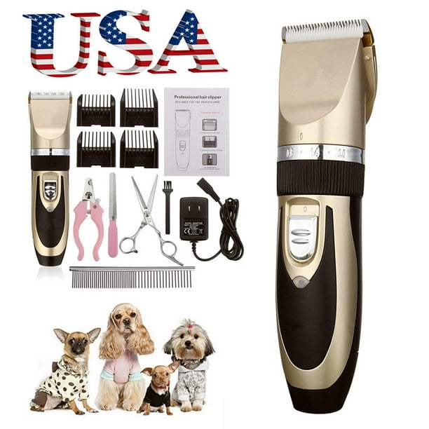 Professional Mute Cordless Grooming Kit Electric Pet Clipper Hair