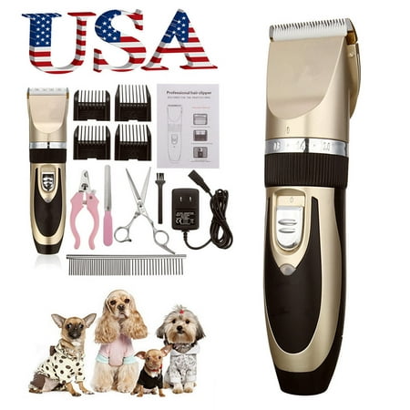 Professional Mute Cordless Grooming Kit Electric Pet Clipper Hair Shaver  Rechargeable Dog Cat Hair Cutting Machine with 4x Limit Combs | Walmart  Canada