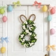 thumbnail image 4 of Easter Bunny Ear Wreath Floral Decorations for Front Door, Spring Home Decor, Hanging Wall Ornament, Indoor Outdoor Holiday Party Decoration, Easter Basket Stuffers Gift, 4 of 7