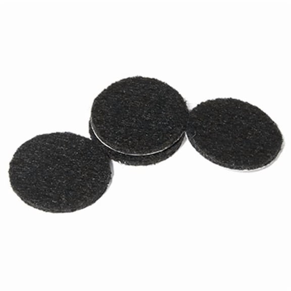 1.5 in. TruGuard Round Heavy Duty Self Adhesive Felt Pads, Black - Pack of 8