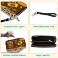 thumbnail image 3 of czcpp-Mimi Gifts Women Wallet, Sunflower, Leather, 3 of 4