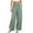 03-Army Green, variant on Diufon Linen Pants Women Summer Boho Wide Leg Palazzo Pants Casual Drawstring High Waisted Trousers with Pockets