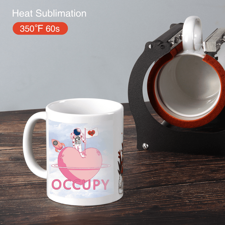 Swing Design Digital Coffee Mug & Cup Heat Press - Pink