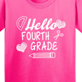 thumbnail image 4 of Inktastic Hello 4th Grade with Hearts and School Supplies Youth T-Shirt, 4 of 5