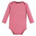 thumbnail image 4 of Hudson Baby Infant Girl Cotton Long-Sleeve Bodysuits, Blush Rose Leopard, 18-24 Months, 4 of 5