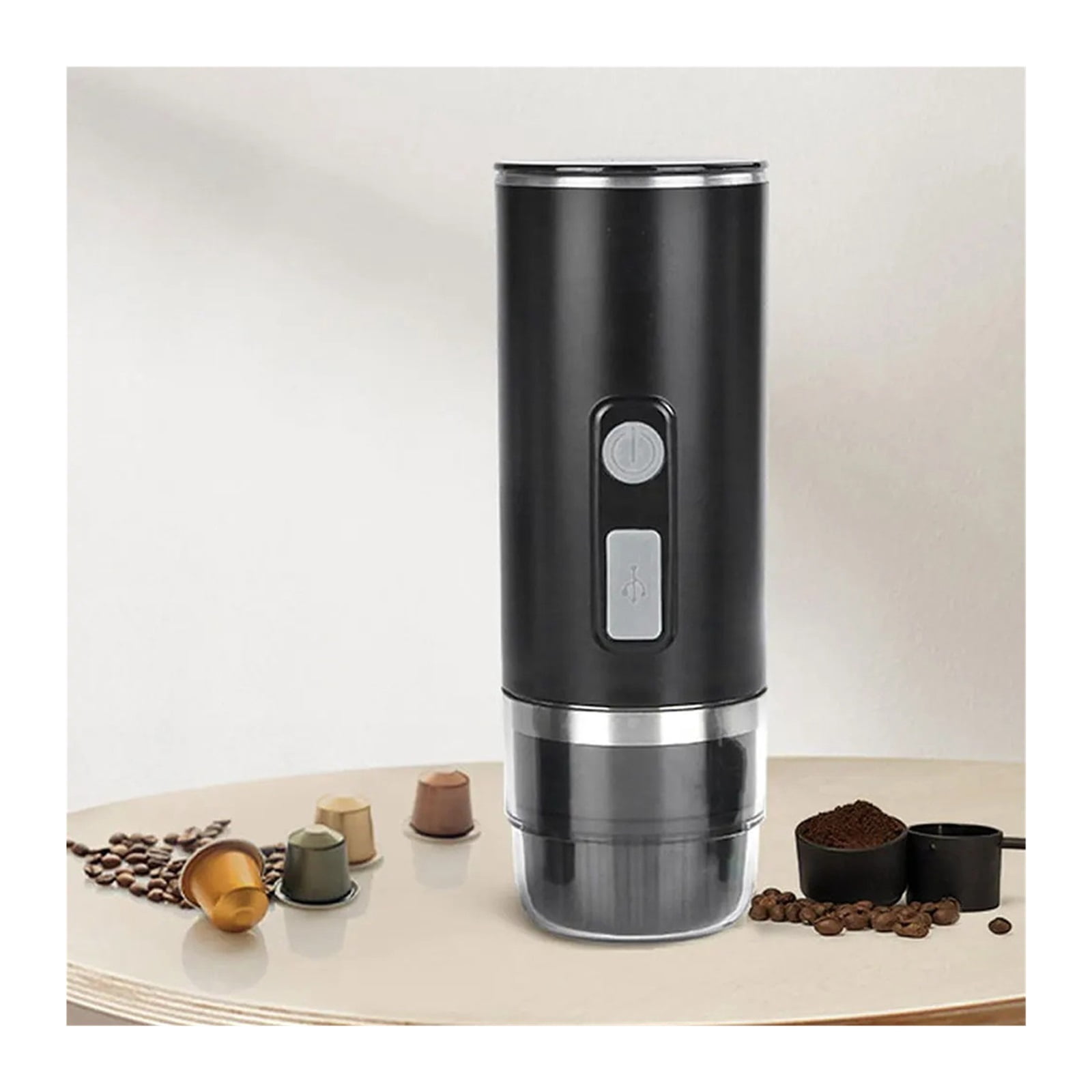 3-in-1 Travel Coffee Maker Fit For Capsule/Powder Electric Espresso Machine For Car & Home Camping Travel ,Portable