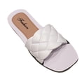 thumbnail image 2 of BLESIYA Slide sandals for women, flat sandals, soft leather slippers, fashion slides for 40 41, 2 of 8