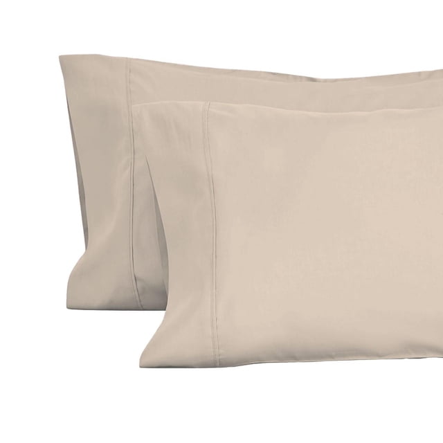 Fundas de Almohada Polo One King Size 2 Pack Extra Suave beige