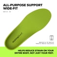 thumbnail image 2 of Plantillas de soporte Superfeet de ajuste ancho, soporte de arco verde ancho, 2 of 7