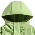 thumbnail image 4 of Men's Zipper Decorative Jacket Solid Color Casual Outdoor Charging Fashion Versatile Men's Long Sleeved Hooded Jacket Green XXXL, 4 of 5
