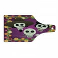 thumbnail image 1 of Hispanic Cutting Board, Traditional Sugar Skulls with Mexican Folk Items and Flowers Cartoon, Decorative Tempered Glass Cutting and Serving Board, in 3 Sizes, by Ambesonne, 1 of 2