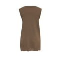 thumbnail image 5 of uublik Women's Outfits Sleeveless Tank Tops and Shorts Sets Brown, L, 5 of 5