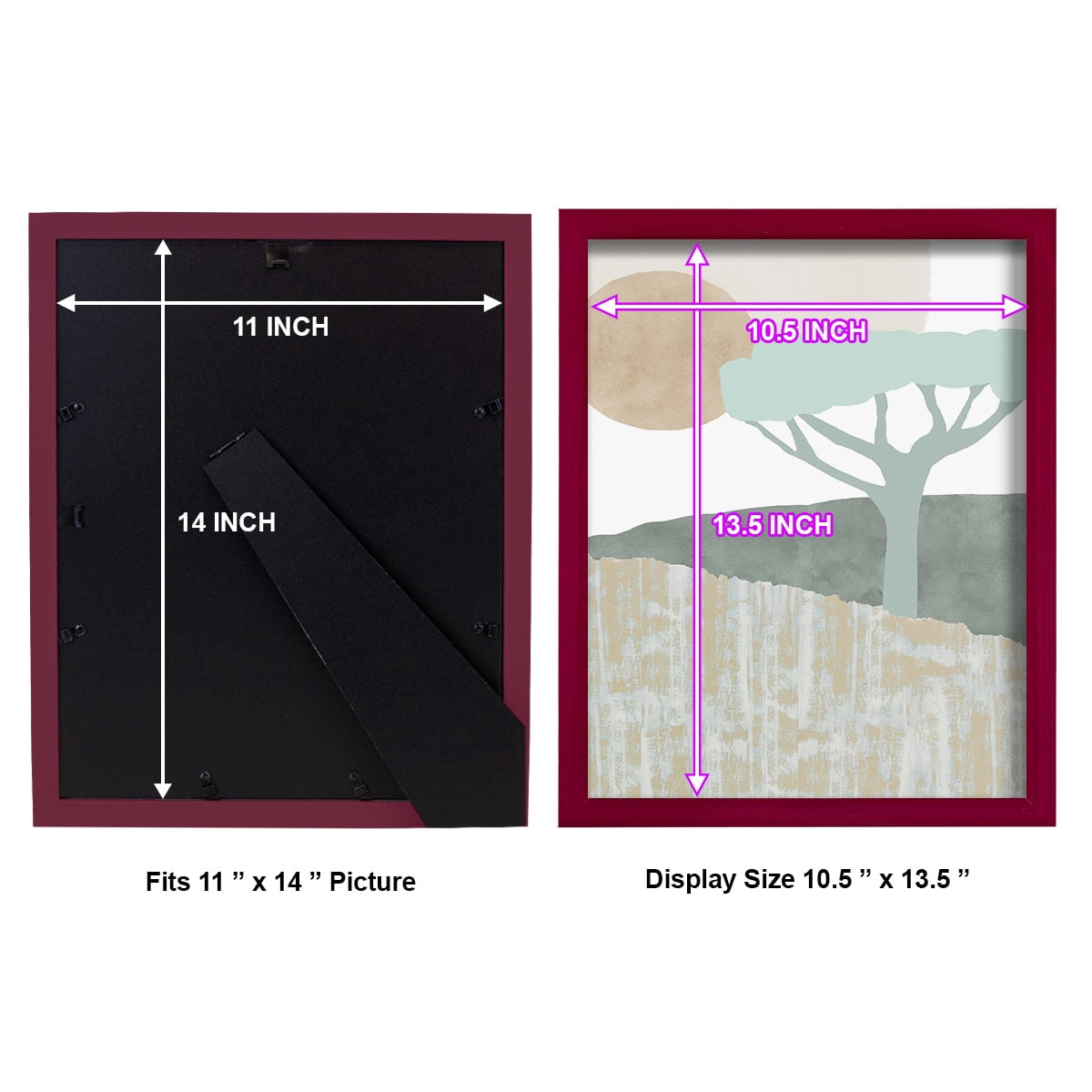 Ennerdale I - Framed Print w/glass - Cherry Red
