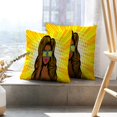 thumbnail image 6 of LALILO Throw Pillow Covers Beautiful Pop Art Girl Surprised Face Cushion Cover 18" x 18", 2 Pack, 6 of 6