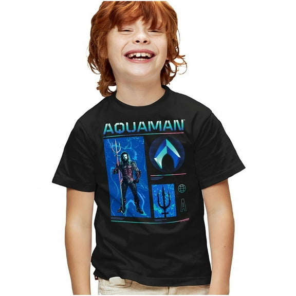 Aquaman and the Lost Kingdom Aquaman Stats Unisex Youth T Shirt