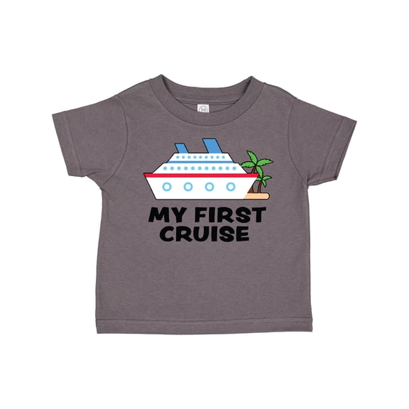 Inktastic My First Cruise with Cruise Ship and Palm Trees Boys or Girls Toddler T-Shirt