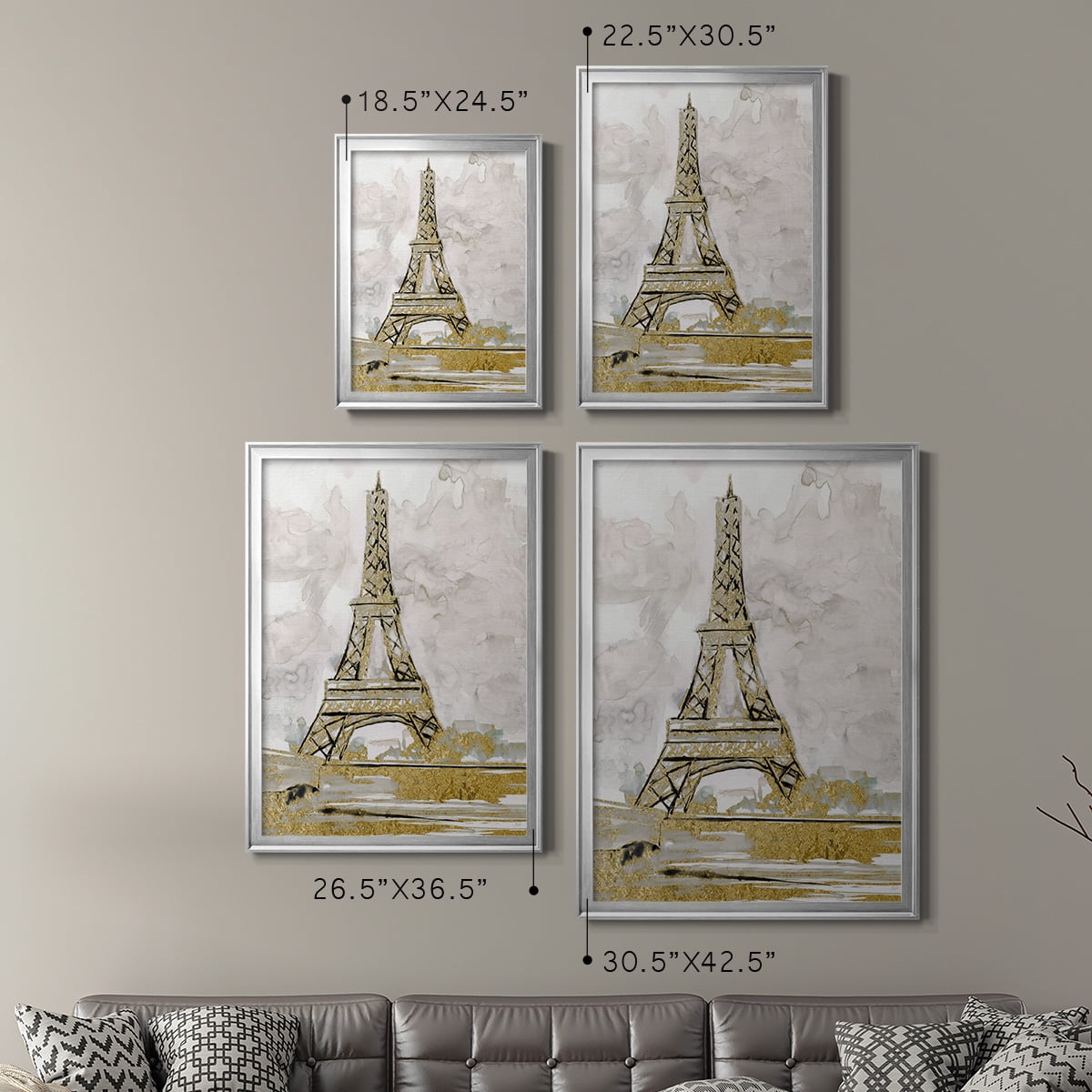 Eiffel Tower Glitz Premium Framed Print - Ready to Hang