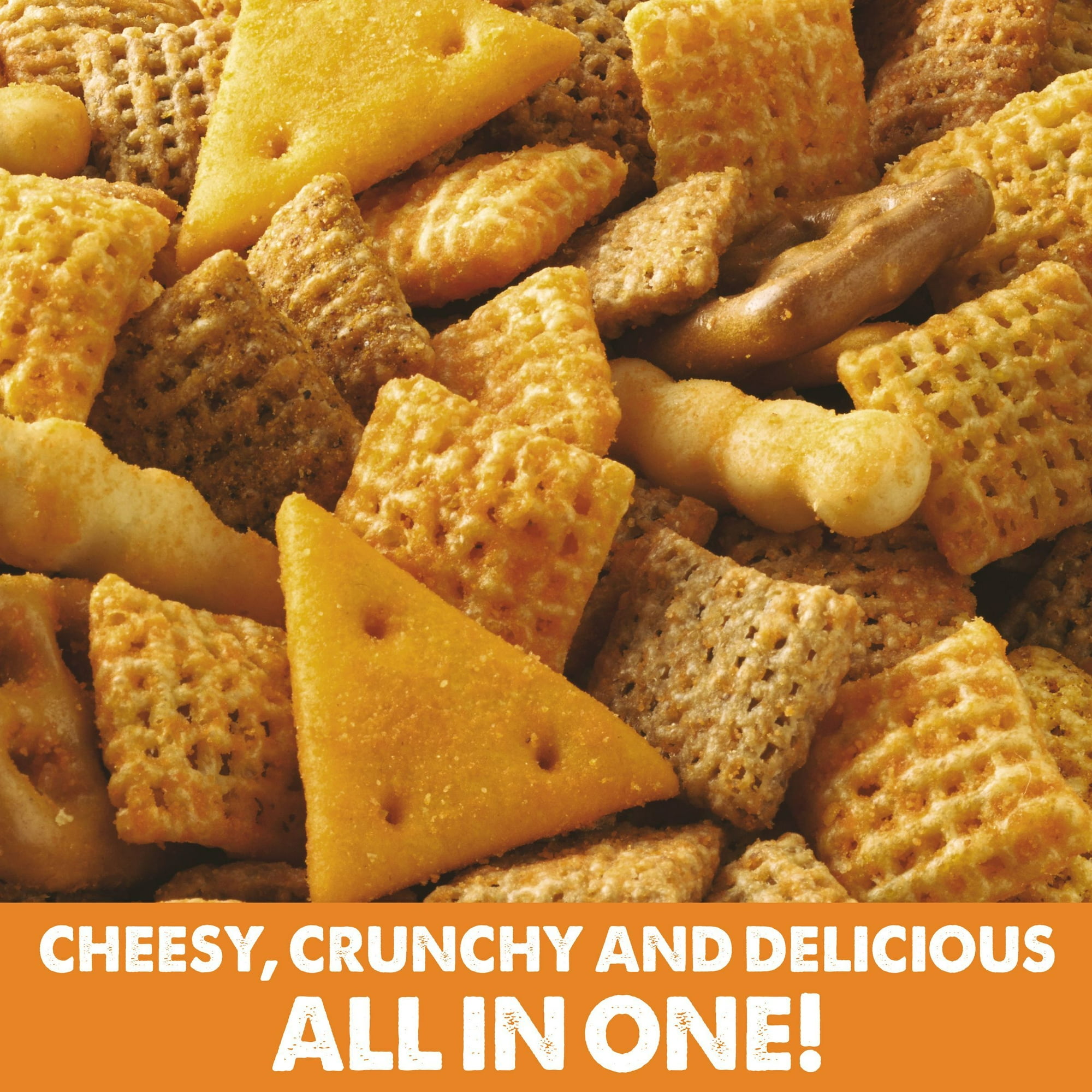 Chex Mix Cheddar Savory Snack Mix, Family Size, 13.5 oz