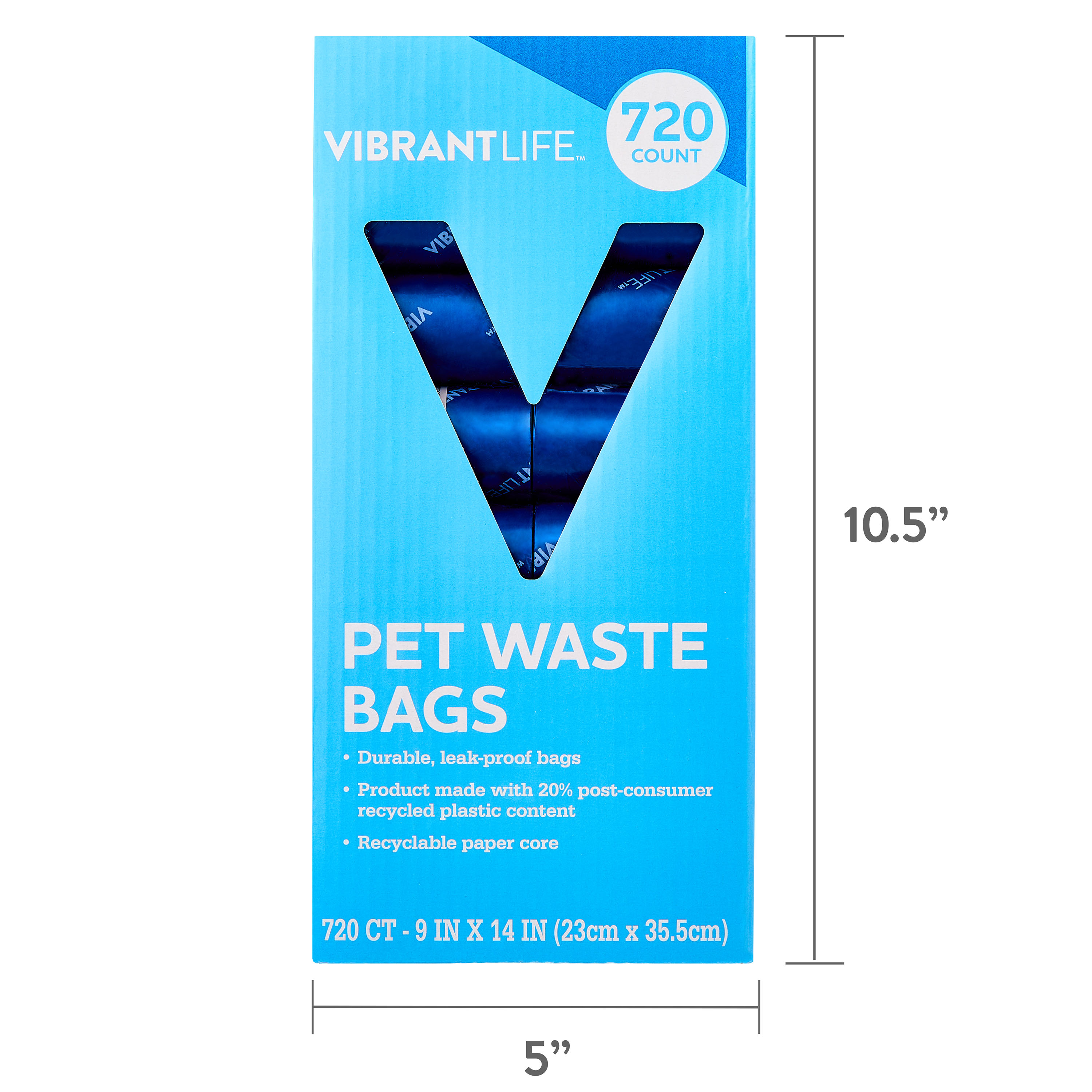 Vibrant Life Pet Waste Bags, 720 Count, Blue photo 2