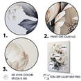 thumbnail image 3 of Designart "Serene White Tulip Ensemble III" Tulips Floater Framed Canvas Art Print, 3 of 5