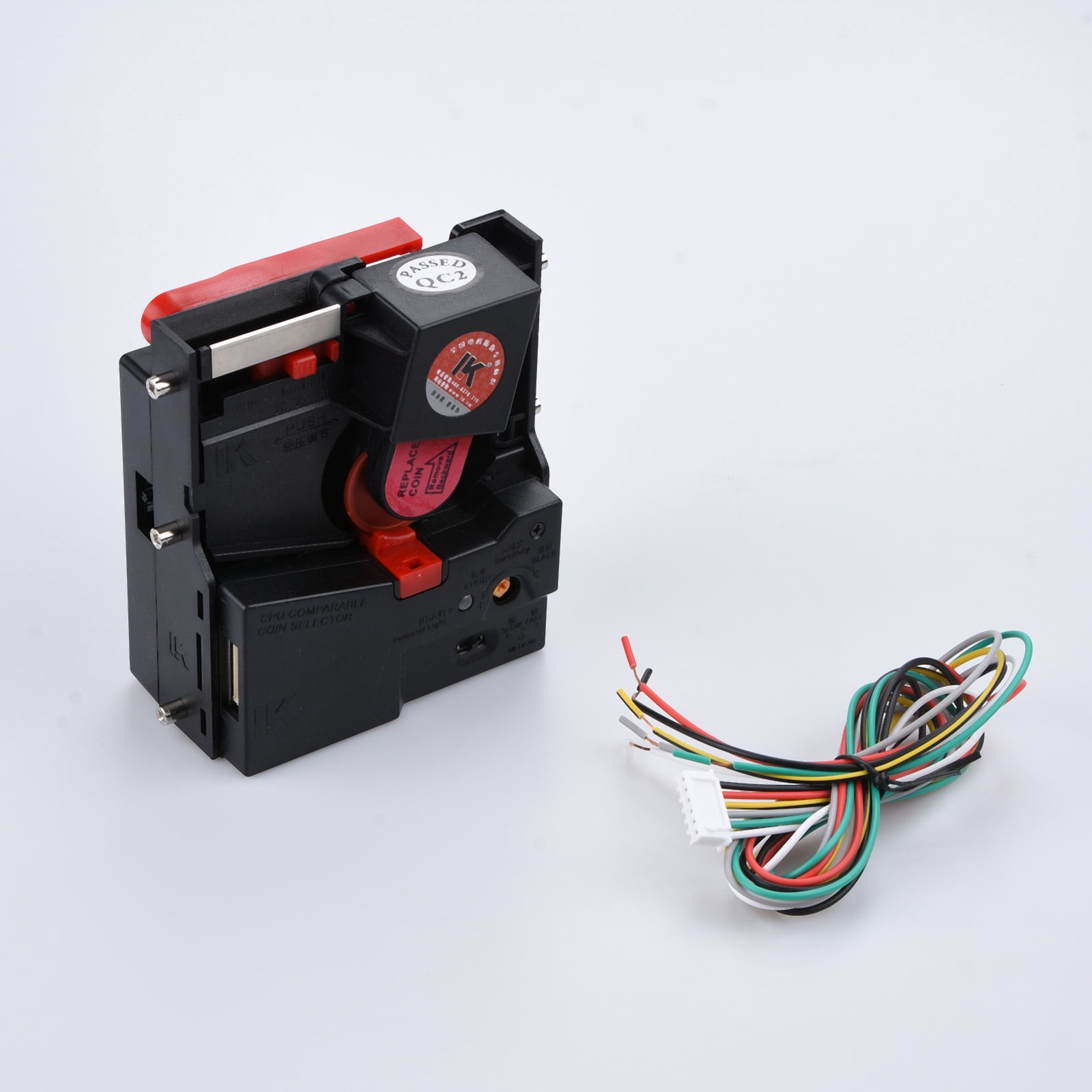 CSYANXING Black Plastic Coin Mech for Arcades & Vending Machines, LK800A, No Special Power Supplies Needed, Easily Change Formats