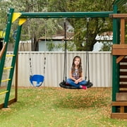 Spinner Swing Kids Round Mat Swing Great for Tree, Backyard, Playground [New Improved 2020 Design!] (24 Mat Seat)