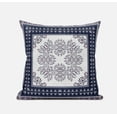 thumbnail image 2 of HomeRoots 416931 5 x 20 x 20 in. Cream & Blue Blown Seam Geometric Indoor & Outdoor Throw Pillow, 2 of 3