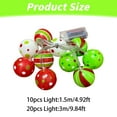 thumbnail image 3 of Yhuaoa Battery Operated Christmas Tree Lights 20 Led Battery Christmas Light With Timer & 8 Modes Battery Operated Christmas Decorations Christmas Lights Battery 5 Colors，3m, 3 of 8