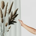 thumbnail image 3 of JRXY Beige Botanical Neutral Plant Minimalist Flower Artwork Modern Nature Floral Pictures Shower Curtain White, 3 of 6