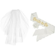 Party Heartie "Bride to Be" Bachelorette Veil & Sash Set