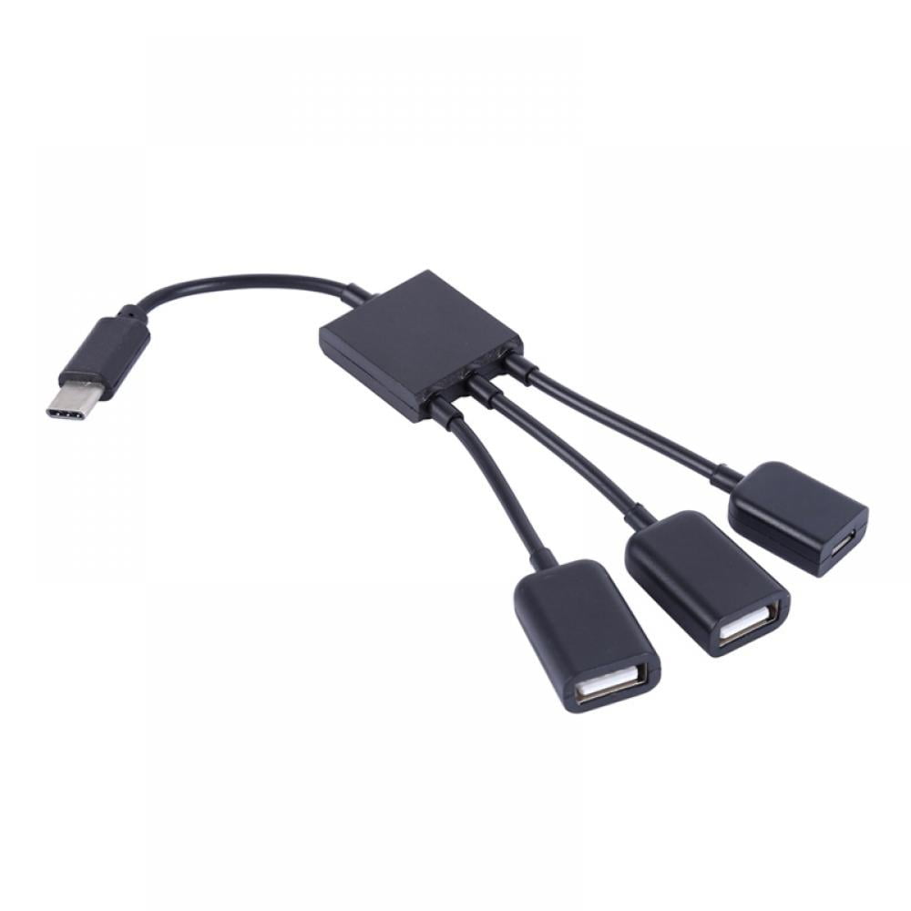 Micro-USB to USB 2.0 Right Angle Adapter for High Speed Data-Transfer Cable for connecting any compatible USB Accessory/Device/Drive/Flash/and truly On-The-Go! Black BLU Advance 4.0 M OTG