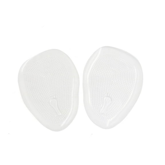 Unique Bargains 2pcs Transparent Silicone Forefoot Insole Pads High Heel Shoes Cushions