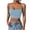 Light Blue, variant on Womens Summer Camisole Sleeveless Scoop Neck Trendy Lightweight Cami Spaghetti Strap Crop Tops
