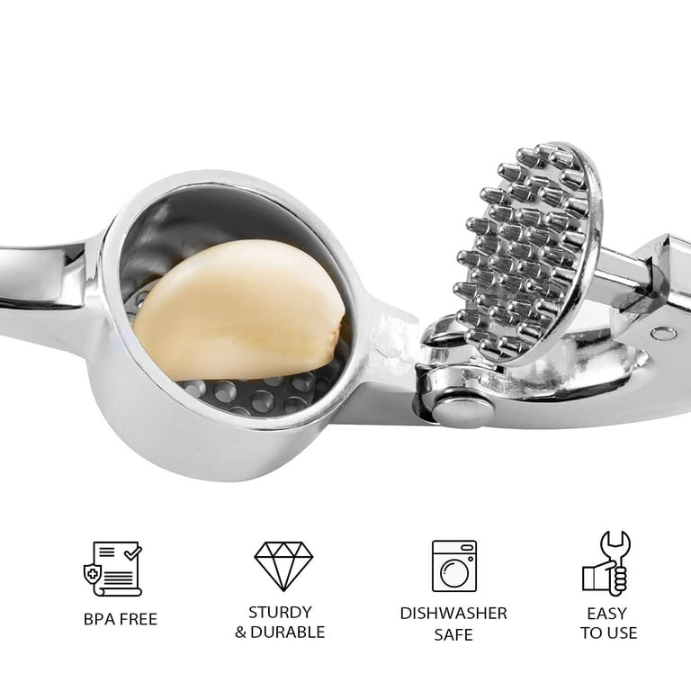  Mincer Garlic Press Mincer Garlic mincer tool - Versatile  Design, Easy to Clean Useful garlic crusher tool (White): Home & Kitchen