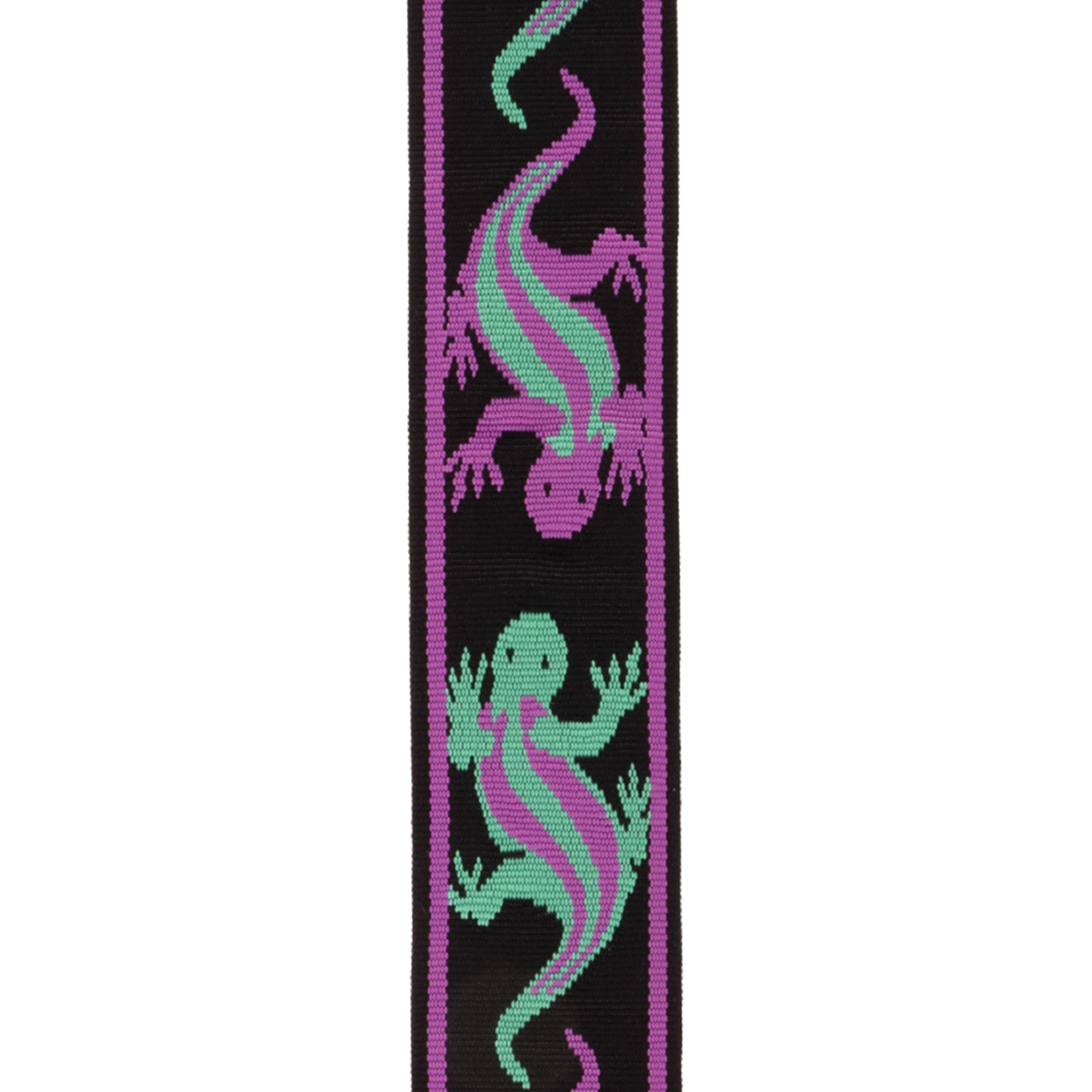 D'Addario Vintage Planet Waves Lizards Guitar Strap Purple