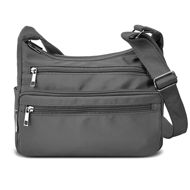 VOLGANIK ROCK RFID Monederos para Mujer Tela Nylon Multi Bolsillo Bandolera Bolso de Viaje para Mujer