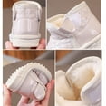 thumbnail image 3 of Eltusu Girls Snow Boots, Thermal Winter No Slip Soft Sole Walking Shoes White Size 1.5 T, 3 of 8